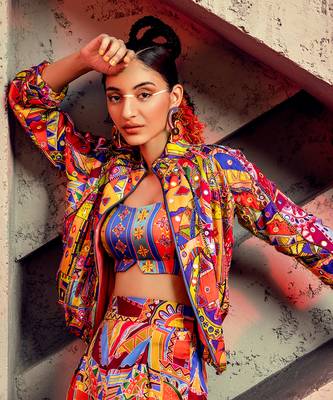 Multicolor embroidered modal women jackets 2