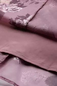 Ethnovog Ready To Wear Mauve Organza Digital Printed Dress