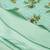Ethnovog Ready To Wear Mint Green Georgette Printed Halter Neck Gown