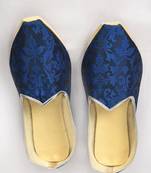 Blue Brocade Jutti