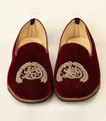 Maroon Embroidered Mojari