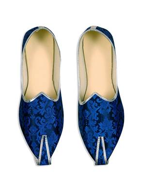 Blue Brocade Jutti 2