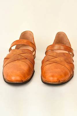 Gold Criss Cross Sandals 1