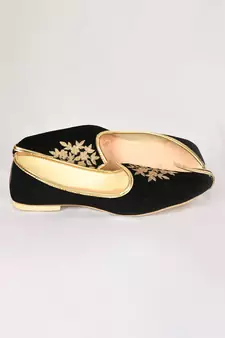 Black Suede Jutti