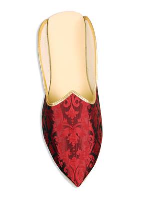 Maroon Brocade Jutti 2