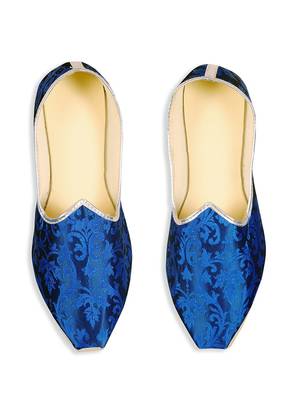 Blue Brocade Juttis 1