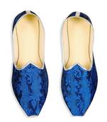 Blue Brocade Juttis