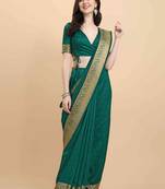 DUNGRANI RAMA GREEN SUPREME SILK SAREE