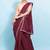 DUNGRANI MAROON FAUX CREPE SILK SAREE