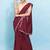 DUNGRANI MAROON FAUX CREPE SILK SAREE