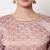 Baby-pink jacquard cotton silk salwar