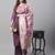 Purple jacquard cotton silk salwar