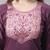 Purple jacquard cotton silk salwar