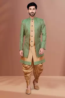Designer Function Wear Heavy Indo Western Set