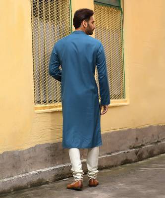 Mustard Goggles Embroidery With Pintux Kurta Set 2