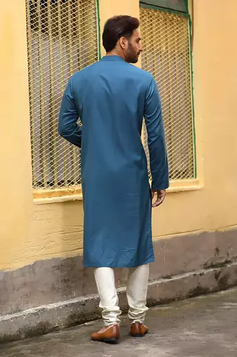 Mustard Goggles Embroidery With Pintux Kurta Set