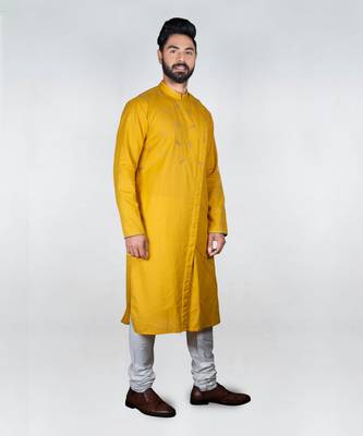 Blue Goggles Embroidery With Pintux Kurta Set 2