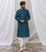 Teal Blue Kurta Set
