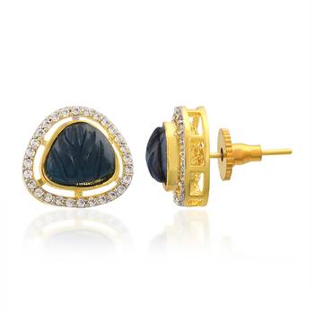 Gold Pendants With Blue Stones 3