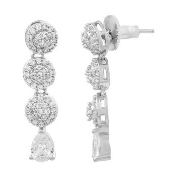 CZ Elegance Layered Stone Studded Necklace Sets 3