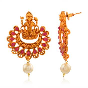 Gold Plated Laxmi Temple Necklace-sets 3
