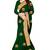 Green Thread Work Chiffon Embroidered Saree with Blouse