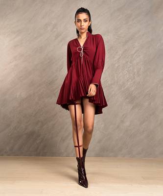 Wine Red Ruby Dress 1