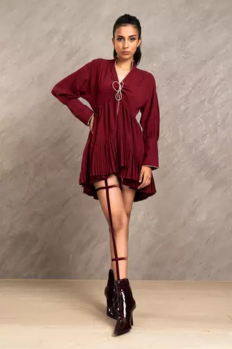Wine Red Ruby Dress