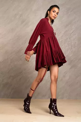 Wine Red Ruby Dress