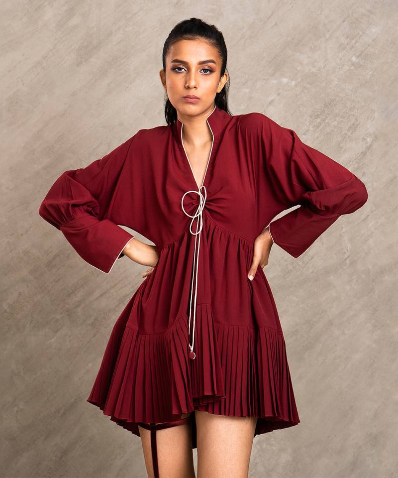 Wine Red Ruby Dress