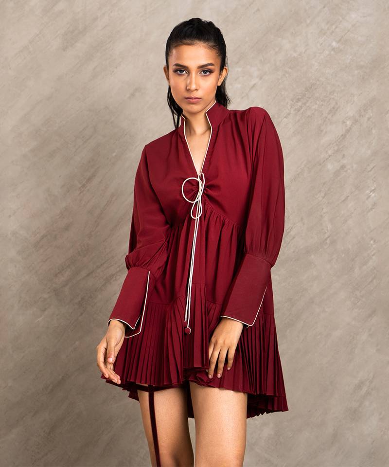 Wine Red Ruby Dress