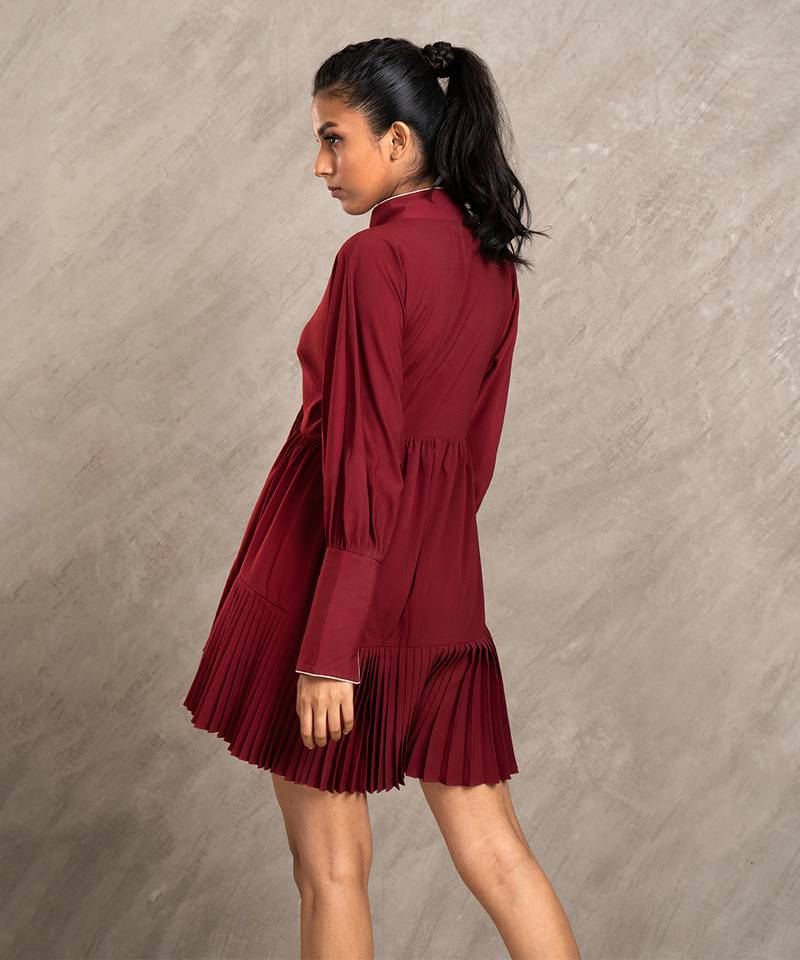 Wine Red Ruby Dress