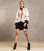 Beige & Black Harlow Dress