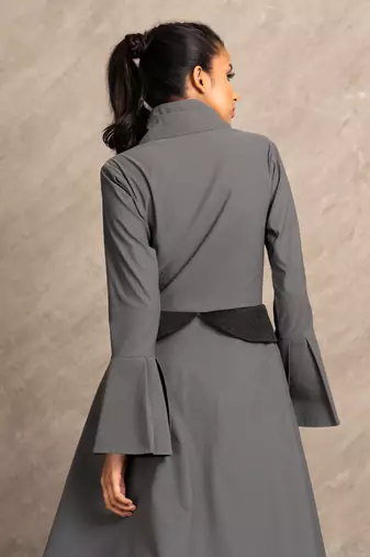 Charcoal Grey & Black Black Mamba Tunic Dress