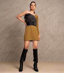 Dark Mustard & Black Lola Dress