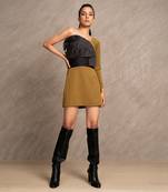 Dark Mustard & Black Lola Dress