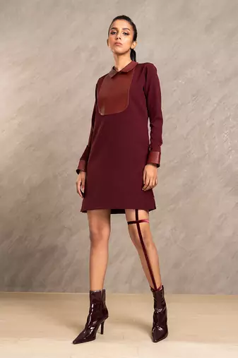 Wine Red Lucy Dress