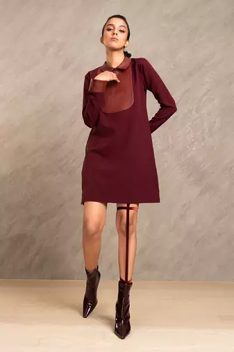 Wine Red Lucy Dress
