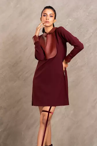 Wine Red Lucy Dress
