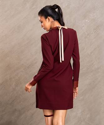 Wine Red Lucy Dress 5