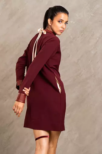 Wine Red Lucy Dress