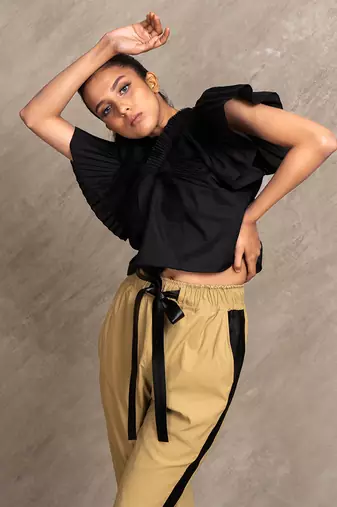 Black Zoe Top