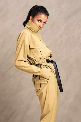 Khaki Lara Short Jacket