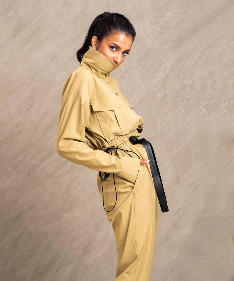 Khaki Lara Short Jacket