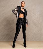 Silver & Grey Matte Sequins Blair Jacket