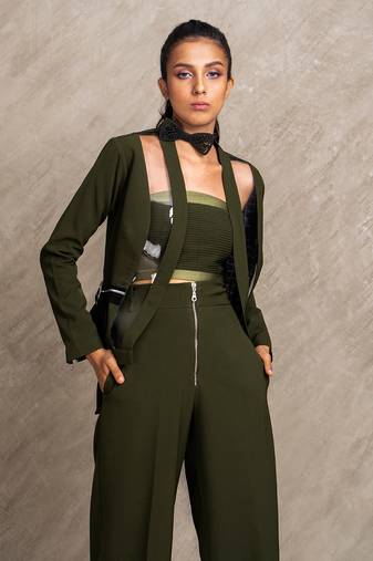 Forest Green Ruth Blazer Jacket