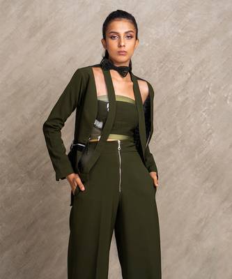 Forest Green Ruth Blazer Jacket 1