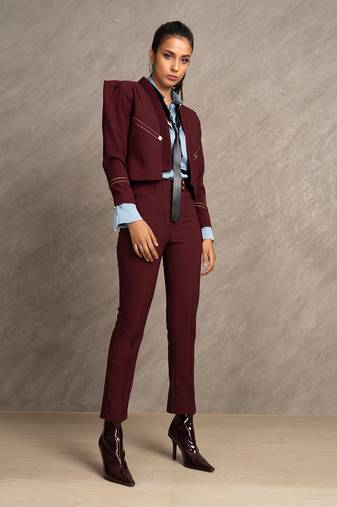 Wine Red Roxy Jacket