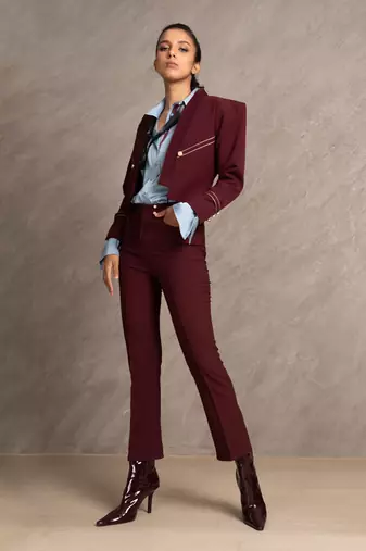 Wine Red Roxy Jacket