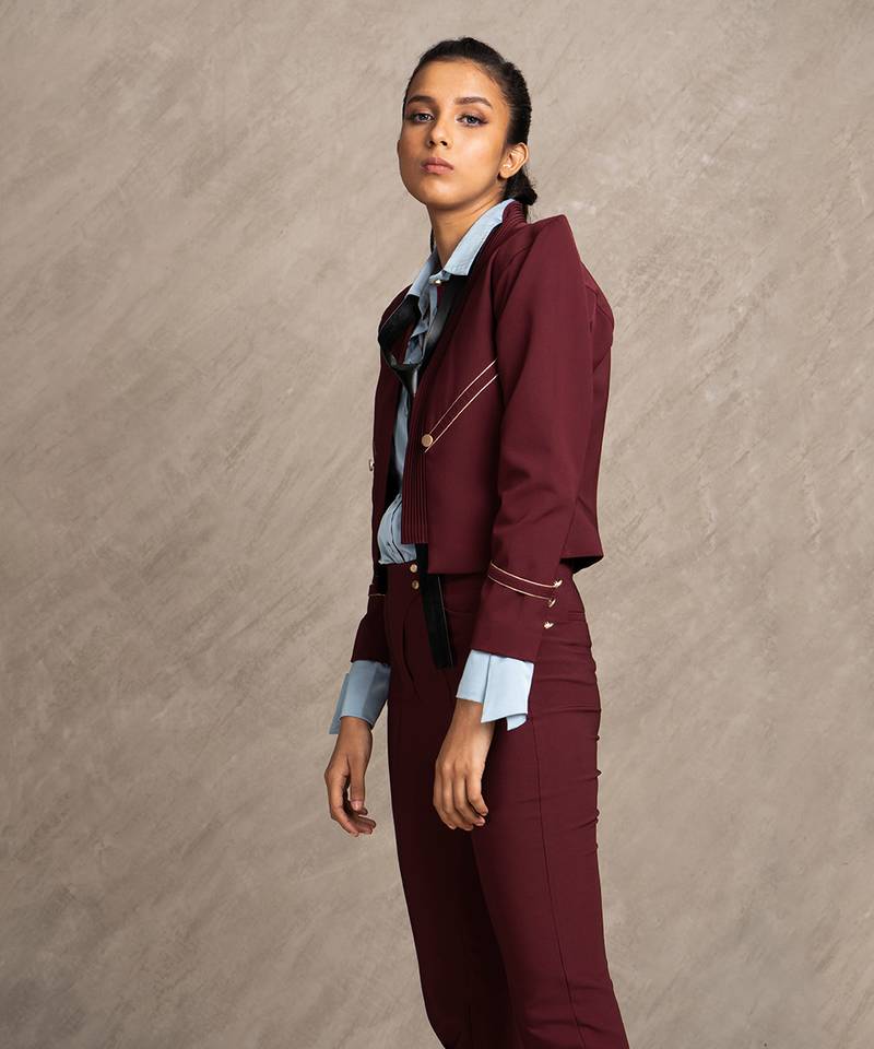Wine Red Roxy Jacket